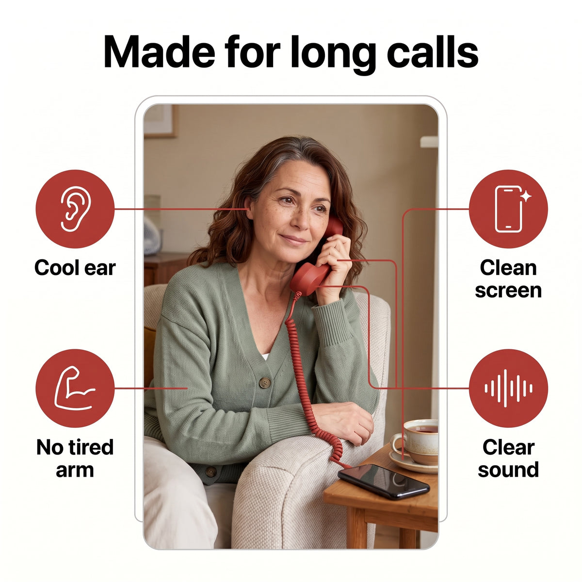 Retro Handset For SmartPhones