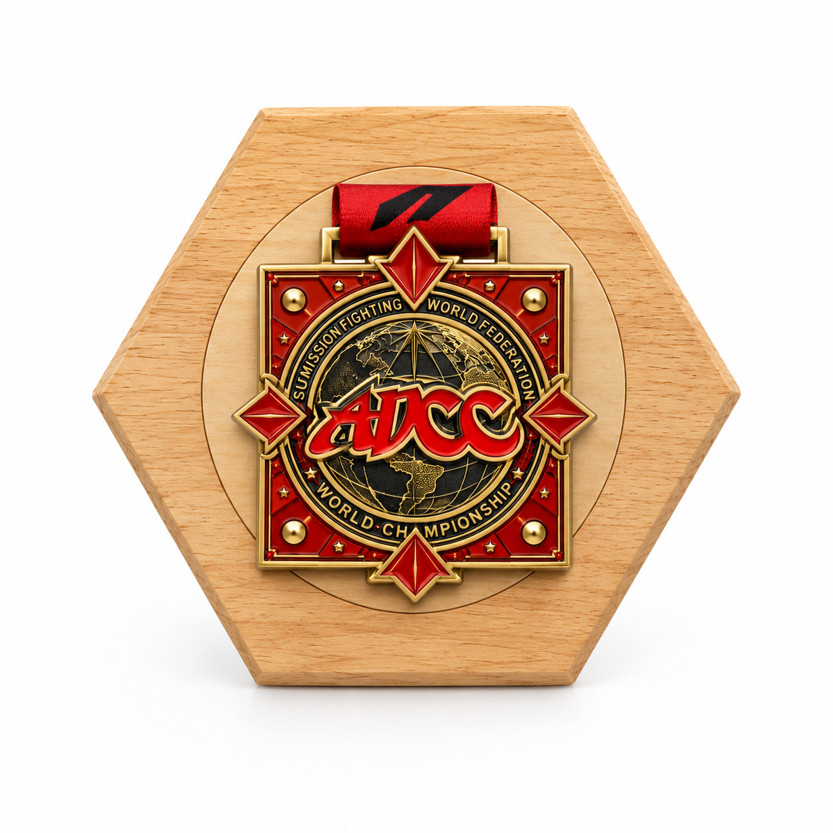 Wood Medal Display for BJJ Winers